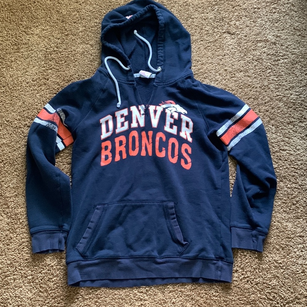 Denver Broncos hoodie! So cute and comfortable.